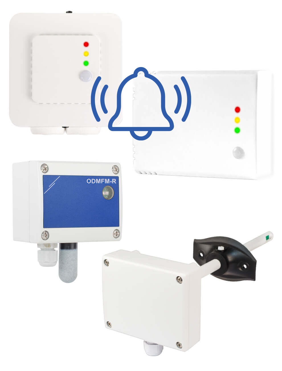 HVAC sensors with alert function